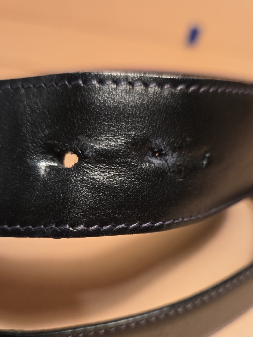 Authentic Men's SALVATORE FERRAGAMO Leather Belt BlackReversible - Picture 6 of 8